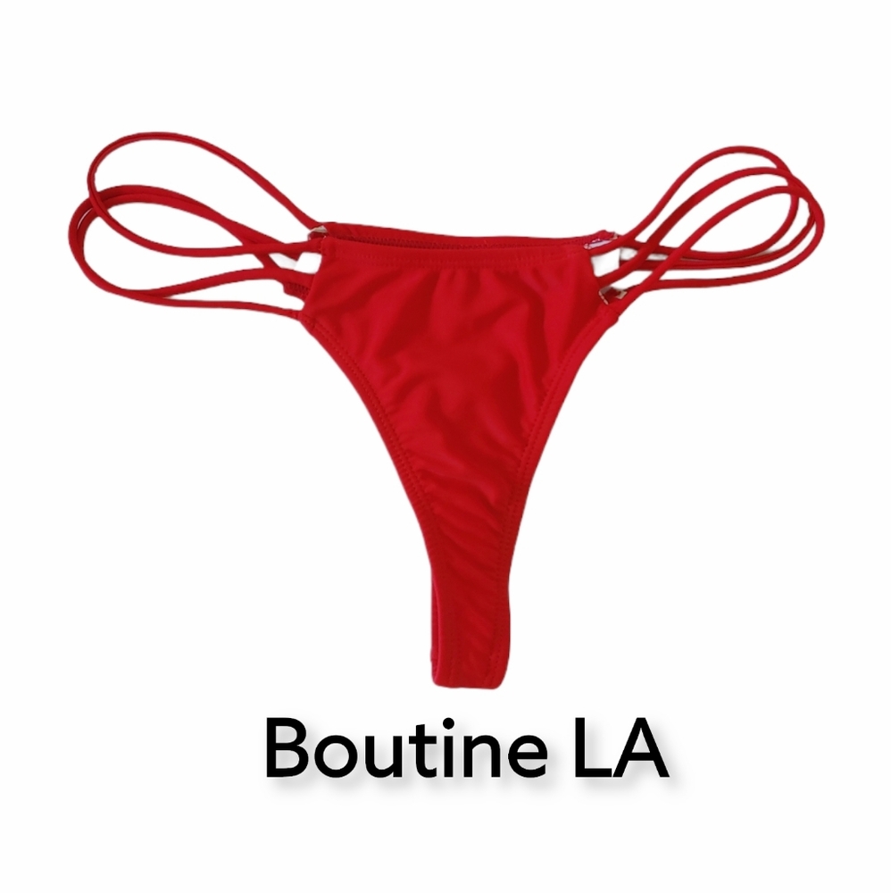Boutine triple straps bikini thong bottom